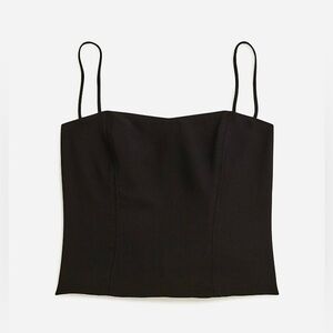J. Crew Sweetheart bustier top in drapey crepe